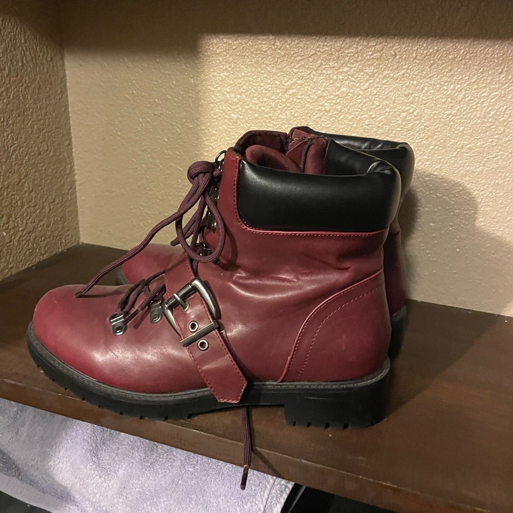 Burgundy Torrid Boots size 9.5
